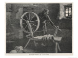 Buy Wool-Spinning in a Cottage at Lismore Ireland at AllPosters.com