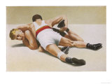 Buy Wrestling: Foldeak Beats Jensen at AllPosters.com