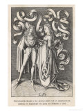 Buy Fashionable Couple from Lower Germany: Her Finger Points to Her Swelling Belly at AllPosters.com