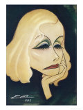 Buy Greta Garbo Swedish-American Film Actress: a Caricature at AllPosters.com