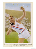 Putting the Shot: Won by Leo Sexton (Usa) with a New Olympic Record of 16.005M