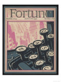 Typewriter Keys on the Cover of a Magazine
