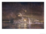 Buy The British Light Cruiser Hms Amethyst Engages Turkish Batteries at AllPosters.com