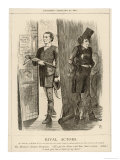 Rival Actors' Gladstone as William Tell Exits the Stage