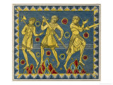 Buy Danish Military Habits (Showing Shin Guards) Depicted on a Saxon Reliquary at AllPosters.com