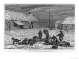 Buy Loading Goods onto a Dog Sledge at Fort St. Michael (Formerly Michaelowski) in Norton Gulf Alaska at AllPosters.com