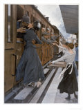 Buy German Troops Return to the Front Kissed and Waved Goodbye from Their Womenfolk at AllPosters.com