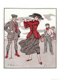 Golfer Watches Grimly as His Female Partner Plays a Winning Stroke