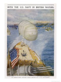 Buy An Observation Balloon on an American Battleship in British Waters at AllPosters.com
