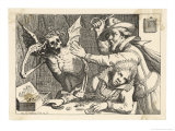 Buy Two Misers Wrestle with Death Over Their Hoard of Gold at AllPosters.com
