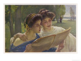 Buy Two Girls Sing the Fruhlingslied at AllPosters.com