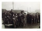 Buy Group of Women of the A.T.S. Queue at a Refreshment Van at AllPosters.com