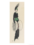 Buy Tango Dress with V-Neck Broad Green Cummerbund at AllPosters.com