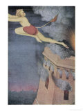Buy Ravana Tries to Punish the Monkey God Hanuman (Captured Seeking Sita) by Setting His Tail Alight at AllPosters.com