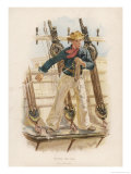 Buy Sailor of the British Navy Heaves the Lead to Measure the Depth of Water at AllPosters.com