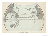 Buy Map of the Atlantic Ocean According to Toscanelli Before the Discovery of America at AllPosters.com