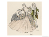 Buy An Aristocratic German Pair Go Through the Stately Paces of the Menuett at AllPosters.com