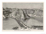 Buy Floating Bridge Formed with Boats Across the Indus at Khushal Garh at AllPosters.com