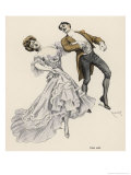Buy An Elegant German Couple Lean Over Backwards to Perform the Dance in True Plantation Style at AllPosters.com