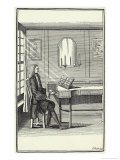 Buy Gentleman Plays a Piece from One of Purcell's Operas Arranged for the Harpsichord at AllPosters.com