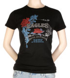 Juniors: The Eagles - Vintage w/Foil Rose Crest T-Shirt