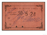 Buy Entrance Ticket to the Casino at Monte Carlo at AllPosters.com
