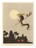 Buy Spanish Witch Returns Home after a Flight Accompanied by Her Familiar an Owl at AllPosters.com