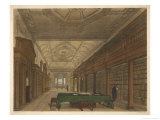 Buy The Interior of Christ Church Library Oxford Showing Ceiling to Floor Bookshelves at AllPosters.com