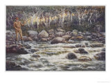 Buy Fishing for Trout in the Snowy River Australia at AllPosters.com