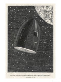 Buy De la Terre a la Lune, The Rocket on Its Way to the Moon at AllPosters.com