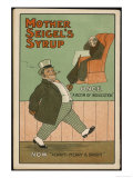 Buy "Once, a Victim of Indigestion: Now, Always Merry and Bright!", Thanks to Mother Seigel's Syrup at AllPosters.com
