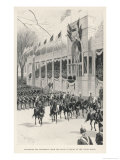 Buy William Mckinley Watches the Inauguration Procession from a Stand Before the White House at AllPosters.com