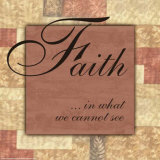 Words to Live By, Faith Art Print
