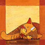 La Sieste du Chat I Art Print