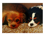 Buy Portrait of two King Charles Spaniels. at AllPosters.com