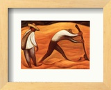 Peasants Framed Art Print