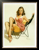 Buy Pin-Up Girl: Beach Chair at AllPosters.com