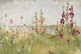 Buy Hollyhocks by the Sea at AllPosters.com