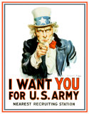 Uncle Sam I Want You Blechschild