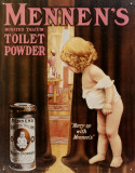 Mennen's Babypuder Blechschild