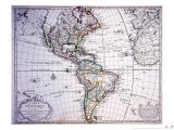 Buy Carte d'Amerique, Paris 1763 at AllPosters.com