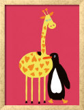 Buy Love Between a Giraffe and a Penguin at AllPosters.com