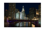 Buy Chicago River at night at AllPosters.com