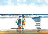 Memories on the Shore II Art Print