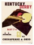 Kentucky Derby Horse Racing Poster