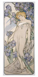 Buy Mucha Nouveau Iris Flower Poster at AllPosters.com