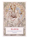 Mucha Nouveau Czech Bank Poster
