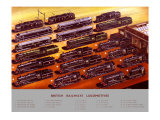 Buy British Railways Locomotives, BR Poster, circa 1950s at AllPosters.com