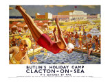 Butlin's Holiday Camp, Clacton-On-Sea, LNER Poster