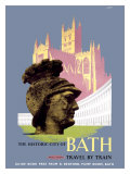 Buy The Historic City of Bath, BR (WR) Poster, 1958 at AllPosters.com